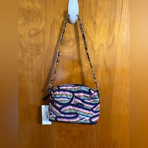 NWT Vera Bradley Camera Bag Retro Ribbons Small Crossbody